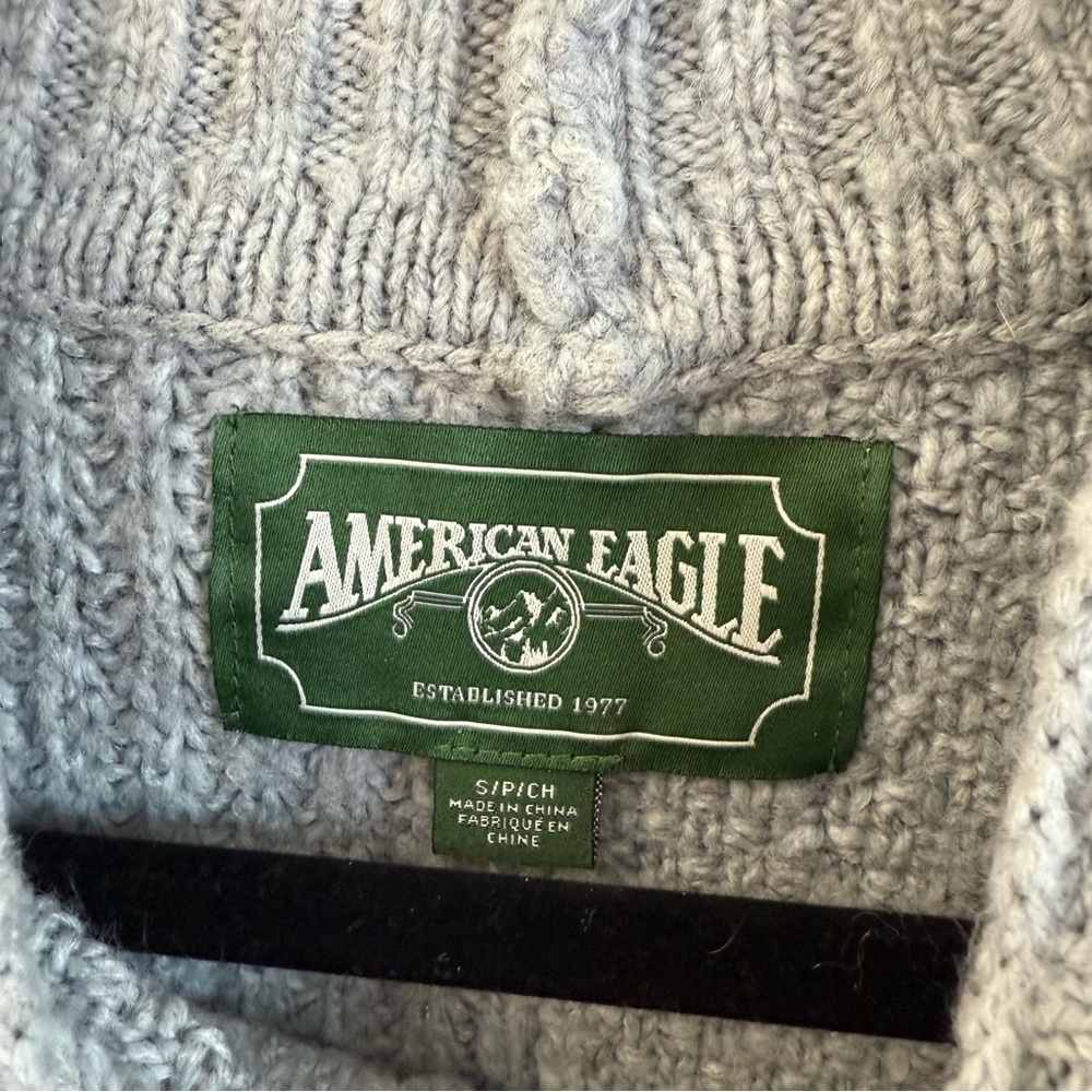 American Eagle‎ Outfitters Gray Cowl Neck Sweater - Picture 5 of 6
